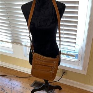 Brown Leather Crossbody Bag
